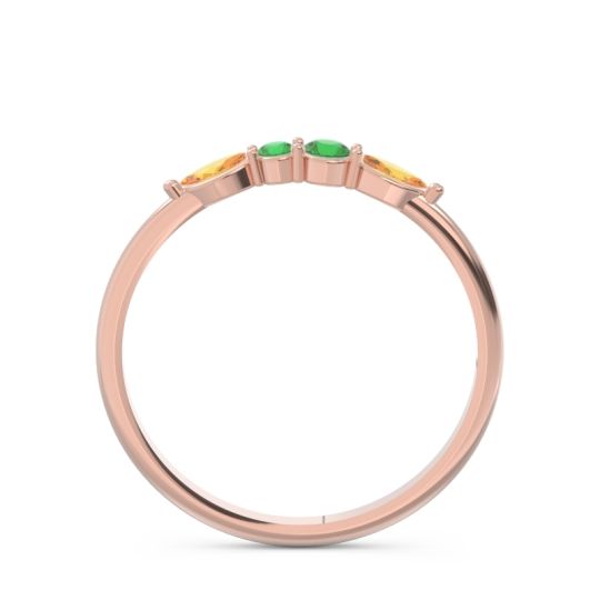 Petite Modern Marquise Pave Mukta Ring