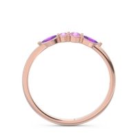 Petite Modern Marquise Pave Mukta Ring