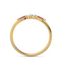 Petite Modern Marquise Pave Mukta Ring