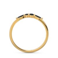 Petite Modern Marquise Pave Mukta Ring