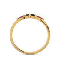 Petite Modern Marquise Pave Mukta Ring