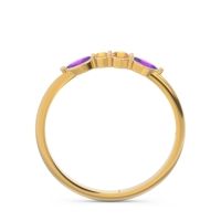 Petite Modern Marquise Pave Mukta Ring