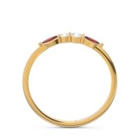 Petite Modern Marquise Pave Mukta Ring
