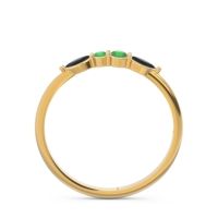 Petite Modern Marquise Pave Mukta Ring