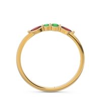 Petite Modern Marquise Pave Mukta Ring