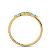 Petite Modern Marquise Pave Mukta Ring