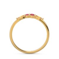 Petite Modern Marquise Pave Mukta Ring