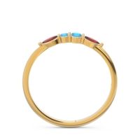 Petite Modern Marquise Pave Mukta Ring