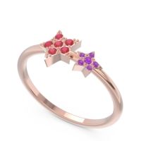 Petite Modern Pave Milati Ring