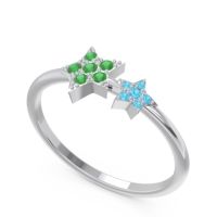 Petite Modern Pave Milati Ring