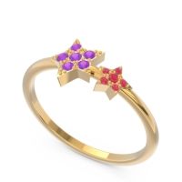 Petite Modern Pave Milati Ring