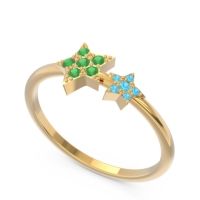 Petite Modern Pave Milati Ring