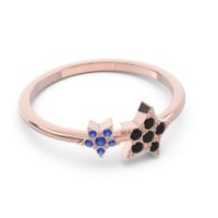 Petite Modern Pave Milati Ring