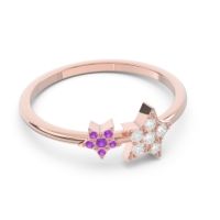 Petite Modern Pave Milati Ring