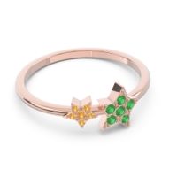 Petite Modern Pave Milati Ring