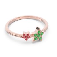 Petite Modern Pave Milati Ring