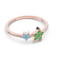 Petite Modern Pave Milati Ring