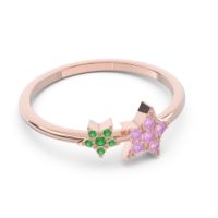 Petite Modern Pave Milati Ring