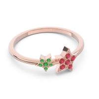 Petite Modern Pave Milati Ring