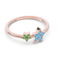 Petite Modern Pave Milati Ring