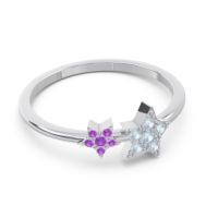 Petite Modern Pave Milati Ring