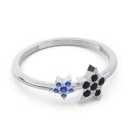 Petite Modern Pave Milati Ring