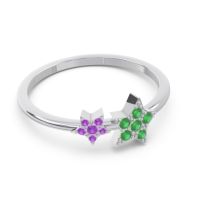 Petite Modern Pave Milati Ring
