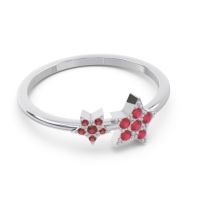 Petite Modern Pave Milati Ring