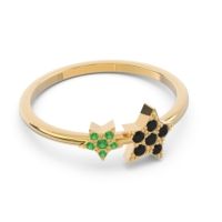 Petite Modern Pave Milati Ring