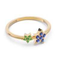 Petite Modern Pave Milati Ring