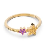 Petite Modern Pave Milati Ring