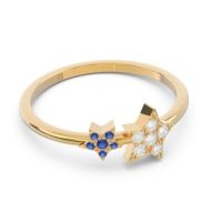 Petite Modern Pave Milati Ring