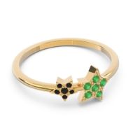 Petite Modern Pave Milati Ring