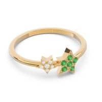 Petite Modern Pave Milati Ring