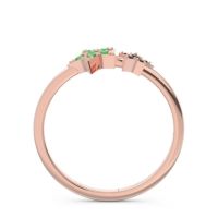 Petite Modern Pave Milati Ring