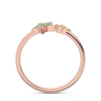 Petite Modern Pave Milati Ring
