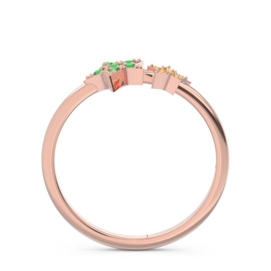 Petite Modern Pave Milati Ring