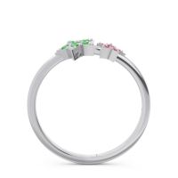 Petite Modern Pave Milati Ring