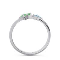Petite Modern Pave Milati Ring