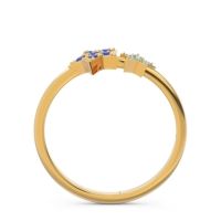 Petite Modern Pave Milati Ring