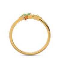 Petite Modern Pave Milati Ring