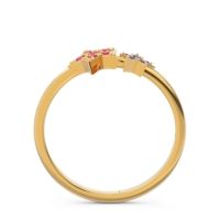 Petite Modern Pave Milati Ring