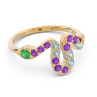 Modern Pave Nada Ring