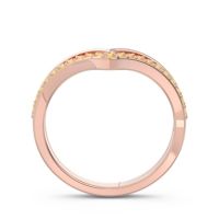 Modern Double Line V-Shape Pave Rajasuta Ring