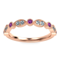 Antique Half-Eternity Prong Set Purana Band