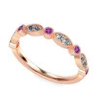 Antique Half-Eternity Prong Set Purana Band