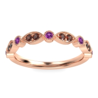 Antique Half-Eternity Prong Set Purana Band