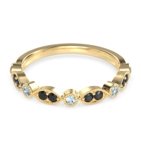 Antique Half-Eternity Prong Set Purana Band