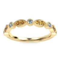 Antique Half-Eternity Prong Set Purana Band