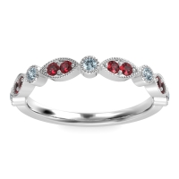 Antique Half-Eternity Prong Set Purana Band